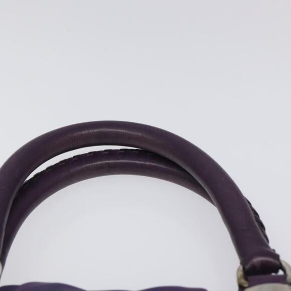 PRADA Hand Bag Nylon Purple Silver - Picture 8 of 12